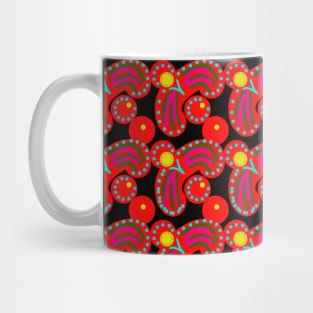 Abstract Red Tile Design Mug